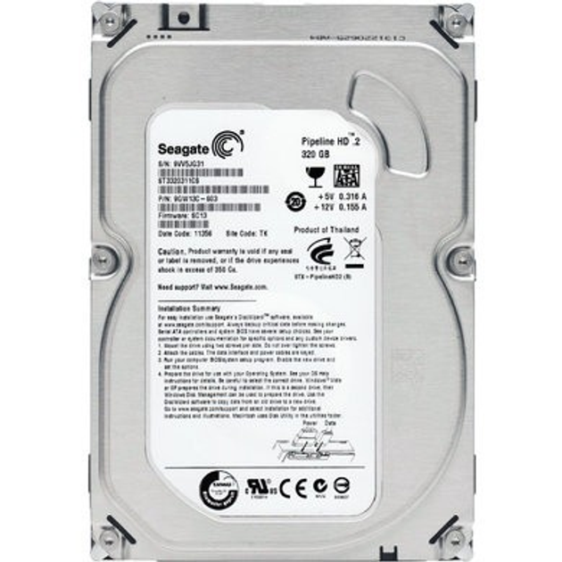 Жёсткий диск Seagate 3 5 Pipeline HD 320Gb 5900об мин 8 MB SATA II