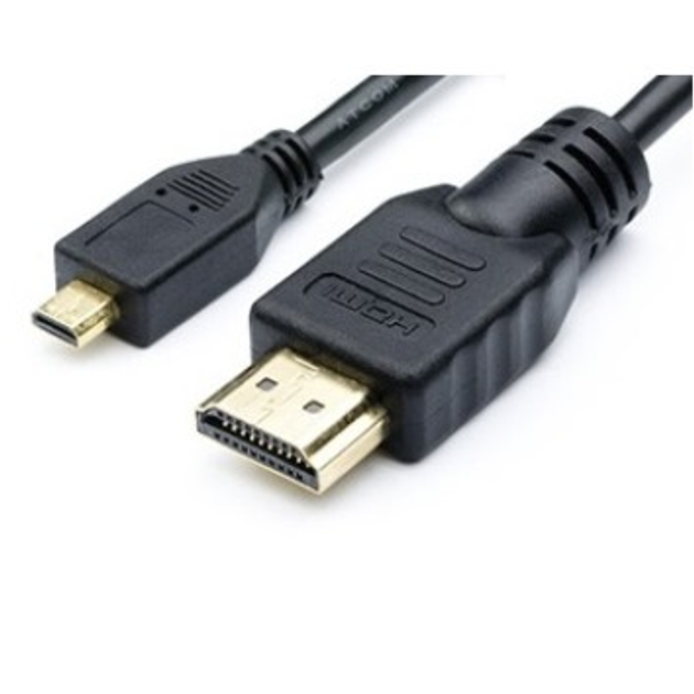 Кабель HDMI micro HDMI 1 0м ATCOM Full HD 4K 3D v 1 4 блістер 15267