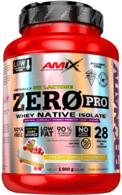 Протеин Amix ZeroPro Protein 1000 г Strawberry icecream 8594060005768