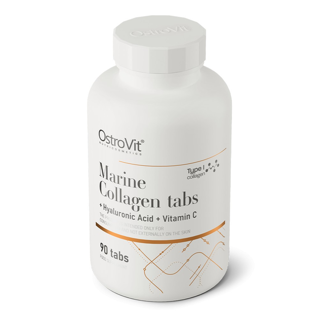 Коллаген OstroVit Marine Collagen Hyaluronic Acid Vitamin C 90