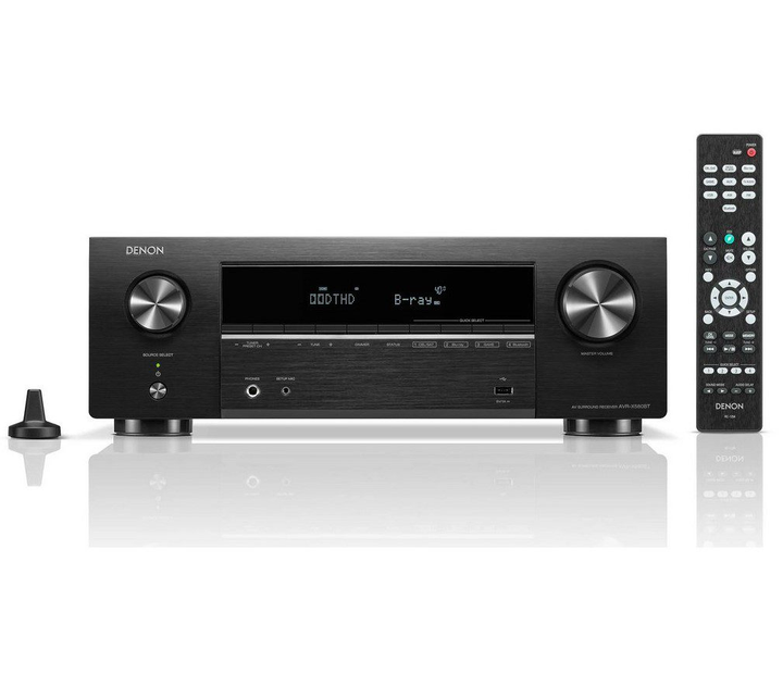 AV Ресивер 5 2 канальный Denon AVRX580BT Black фото отзывы