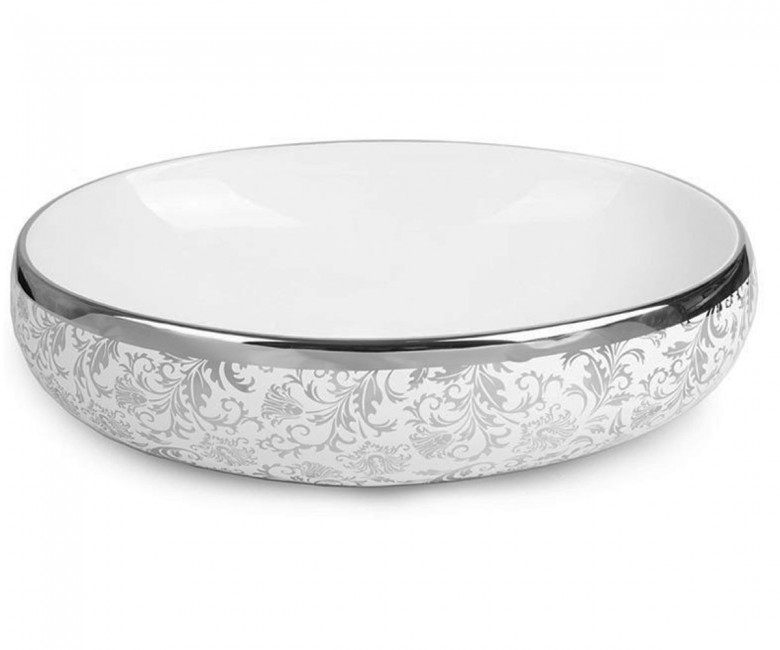 Керамическая овальная накладная раковина 58х38см NEWARC COUNTERTOP 5015S-W белый-серебро (59184)
Керамическая овальная накладная раковина 58х38см NEWARC COUNTERTOP 5015S-W белый-серебро (59184)