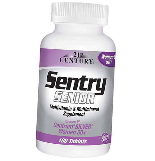 Витамины для женщин после 50 лет, Sentry Senior Women 50+, 21st Century 100таб (36440031)
Витамины для женщин после 50 лет, Sentry Senior Women 50+, 21st Century 100таб (36440031)