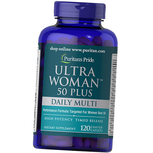 Женские Мультивитамины 50 +, Ultra Woman 50 Plus Multi-Vitamin, Puritan's Pride 120каплет (36367127)
Женские Мультивитамины 50 +, Ultra Woman 50 Plus Multi-Vitamin, Puritan's Pride 120каплет (36367127)