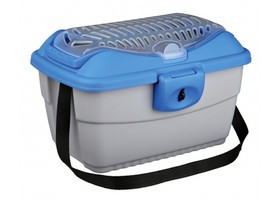 Переноска TRIXIE Mini-Capri для собак, пластик, синий-серебро, 40х30х22см 
Переноска TRIXIE Mini-Capri для собак, пластик, синий-серебро, 40х30х22см