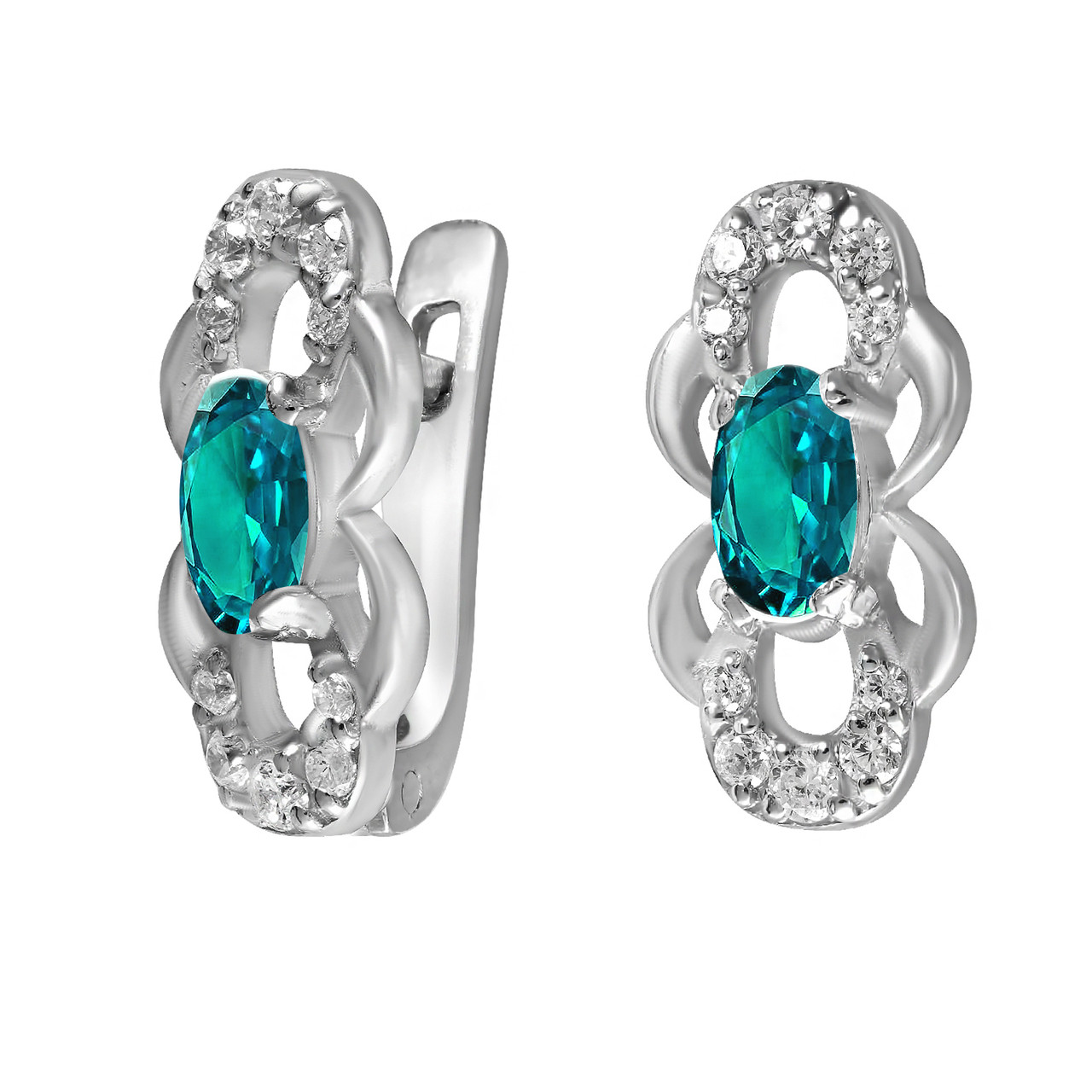 Детские серьги из серебра с куб. циркониями Twiddle Jewelry Бело-голубой 1.5 г (С030г)
Детские серьги из серебра с куб. циркониями Twiddle Jewelry Бело-голубой 1.5 г (С030г)