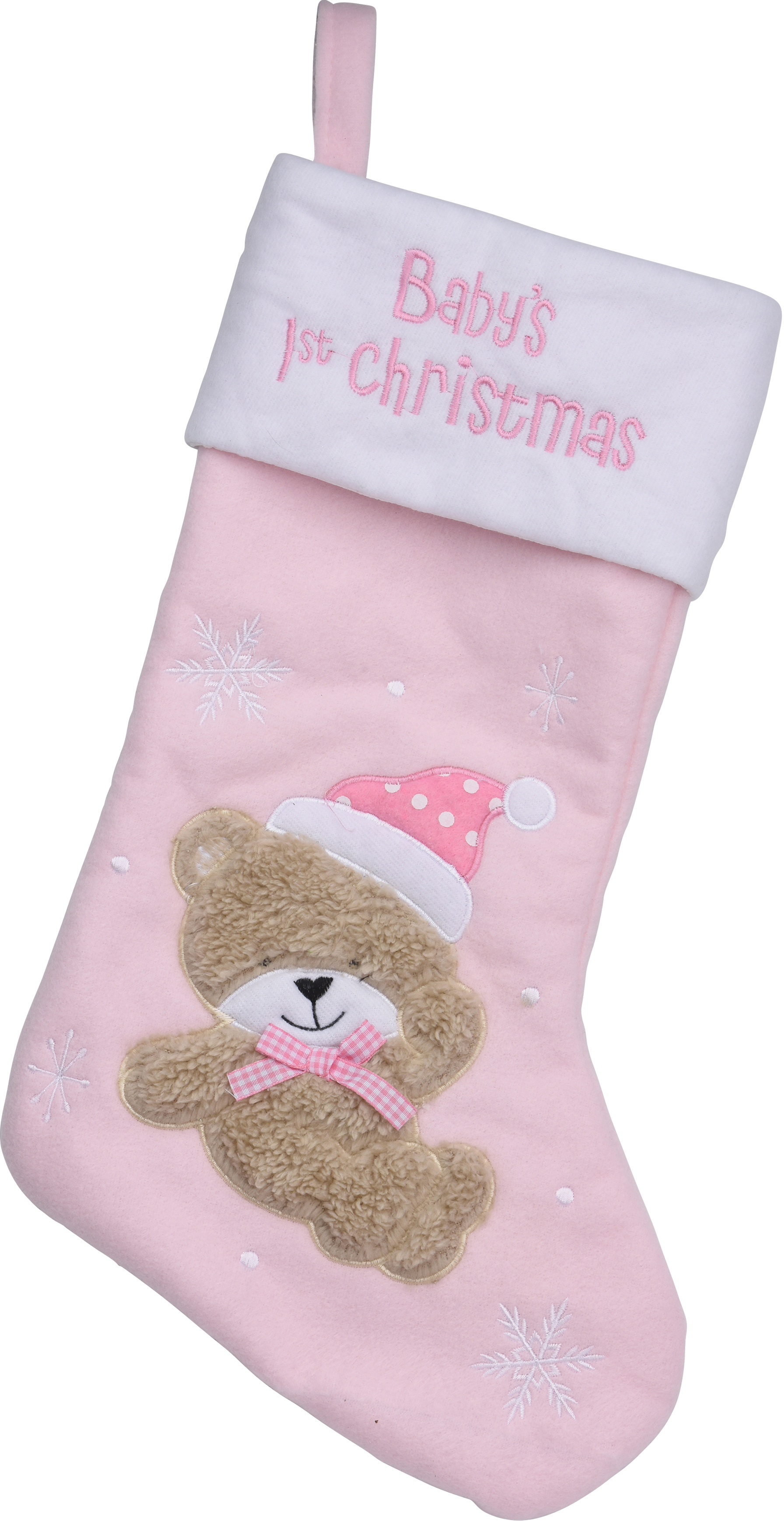 Носок для подарков Christmas Decoration Baby's first Christmas 25x1x41 см Pink (CAA895030_pink)
Носок для подарков Christmas Decoration Baby's first Christmas 25x1x41 см Pink (CAA895030_pink)