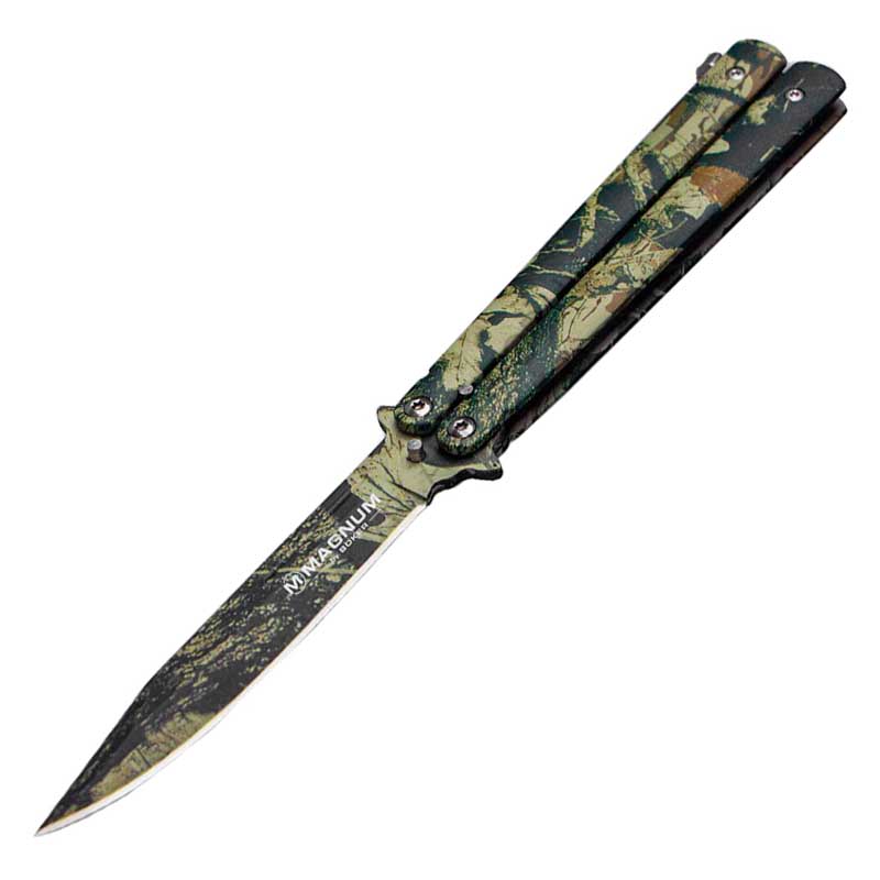 Нож бабочка, балисонг Boker Magnum Balisong (длина: 227мм, лезвие: 102мм), камуфляж
Нож бабочка, балисонг Boker Magnum Balisong (длина: 227мм, лезвие: 102мм), камуфляж