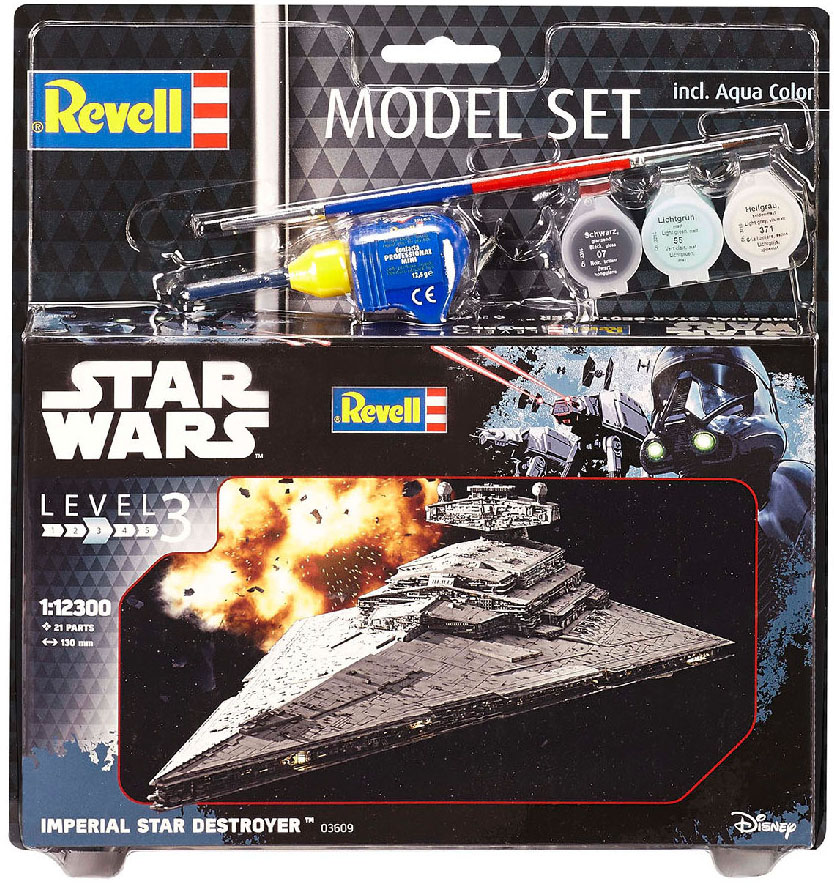 Сборная модель Revell Космический корабль Звездный Разрушитель 1:12300 (RVL-63609) (4009803636092)
Сборная модель Revell Космический корабль Звездный Разрушитель 1:12300 (RVL-63609) (4009803636092)