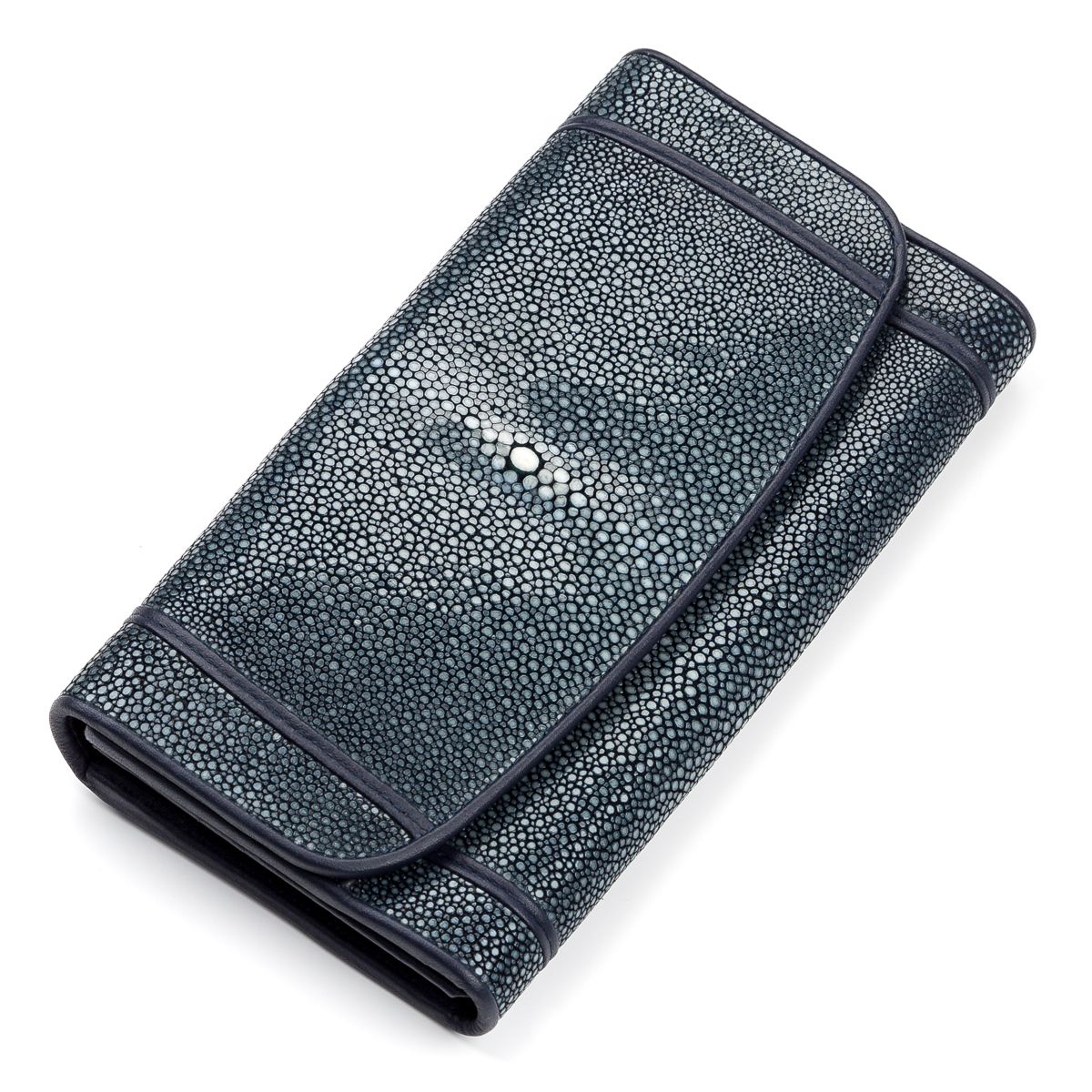 Кошелек женский STINGRAY LEATHER 18091 из натуральной кожи морского ската Синий
Кошелек женский STINGRAY LEATHER 18091 из натуральной кожи морского ската Синий