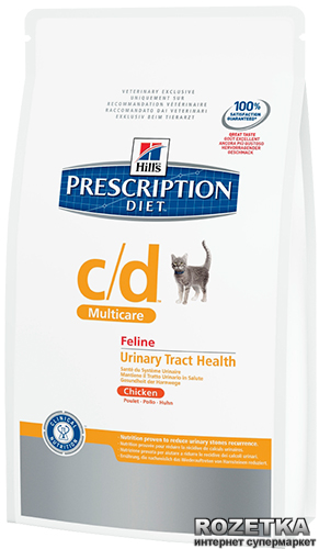 Сухой корм для кошек Hill's Prescription Diet Feline c/d Multicare со вкусом курицы 1.5 кг (9185,08) (052742918501)
Сухой корм для кошек Hill's Prescription Diet Feline c/d Multicare со вкусом курицы 1.5 кг (9185,08) (052742918501)
