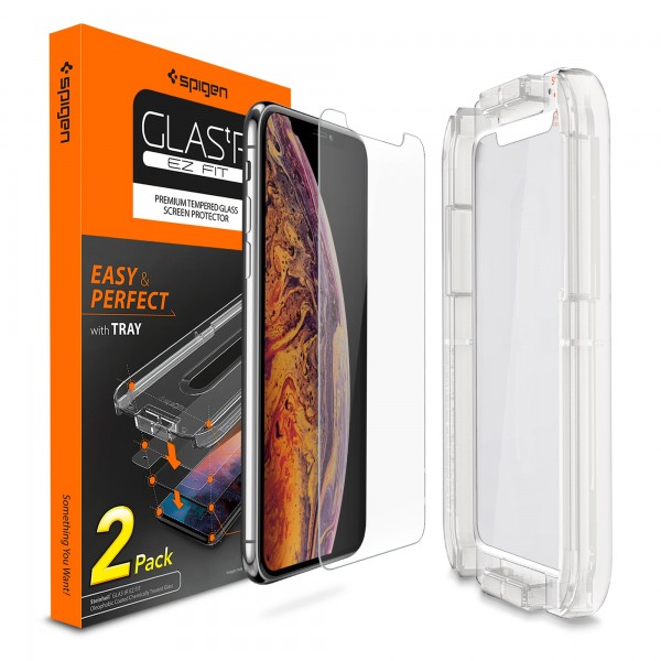Защитное стекло Spigen GLAS.tR SLIM EZ FIT для iPhone 11 Pro/X/XS (2 стекла + рамка для поклейки)
Защитное стекло Spigen GLAS.tR SLIM EZ FIT для iPhone 11 Pro/X/XS (2 стекла + рамка для поклейки)