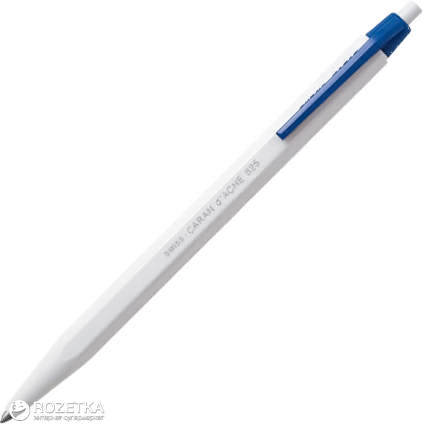 Ручка шариковая Caran d'Ache 825 Eco Синяя 0.7 мм Белый корпус Синяя клипса (7610186027116)
Ручка шариковая Caran d'Ache 825 Eco Синяя 0.7 мм Белый корпус Синяя клипса (7610186027116)