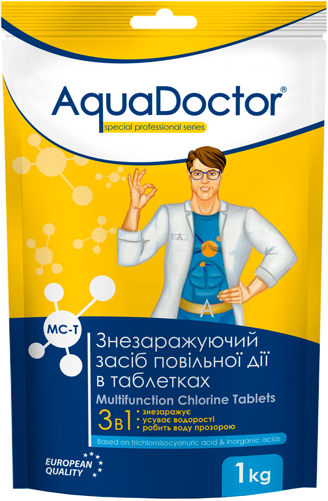 Средство по уходу за водой 3-в-1 AquaDoctor MC-T 1 кг
Средство по уходу за водой 3-в-1 AquaDoctor MC-T 1 кг