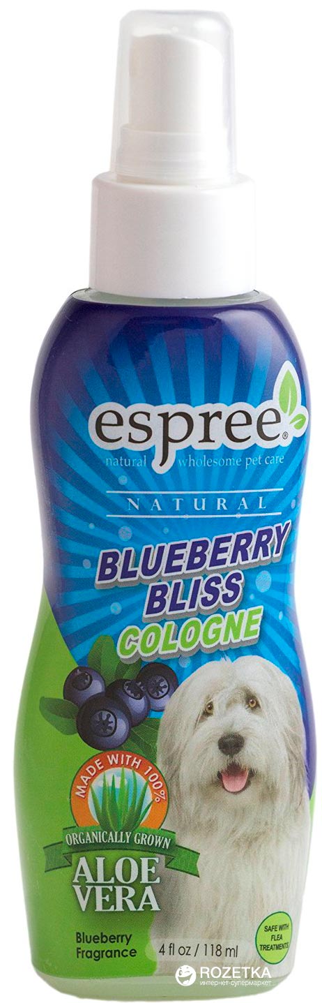 Одеколон Espree Blueberry Bliss Cologne черничное блаженство для собак 118 мл (e01552)
Одеколон Espree Blueberry Bliss Cologne черничное блаженство для собак 118 мл (e01552)