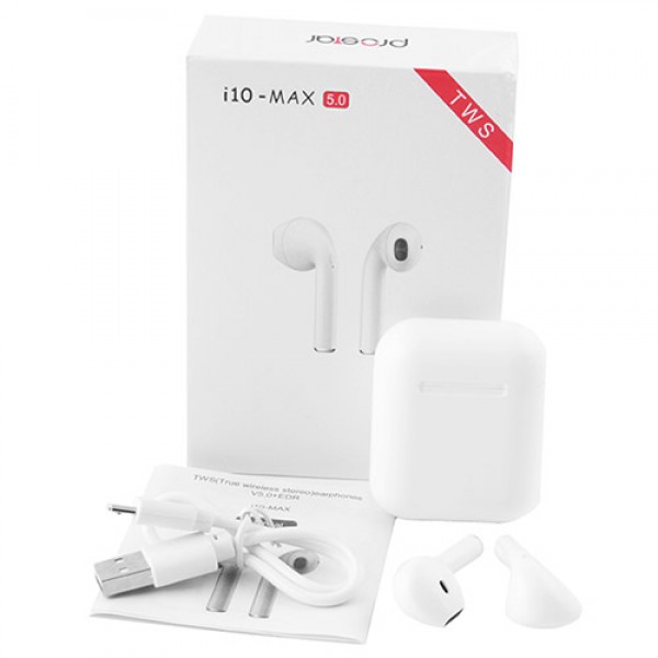 Беспроводные наушники HBQ i10-MAX bluetooth 5.0 с кейсом, управление кнопкой (белые)
Беспроводные наушники HBQ i10-MAX bluetooth 5.0 с кейсом, управление кнопкой (белые)
