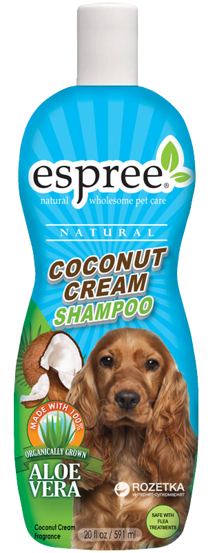 Шампунь Espree Coconut Cream Shampoo кремовый кокосовый для собак 591 мл (е01812)
Шампунь Espree Coconut Cream Shampoo кремовый кокосовый для собак 591 мл (е01812)