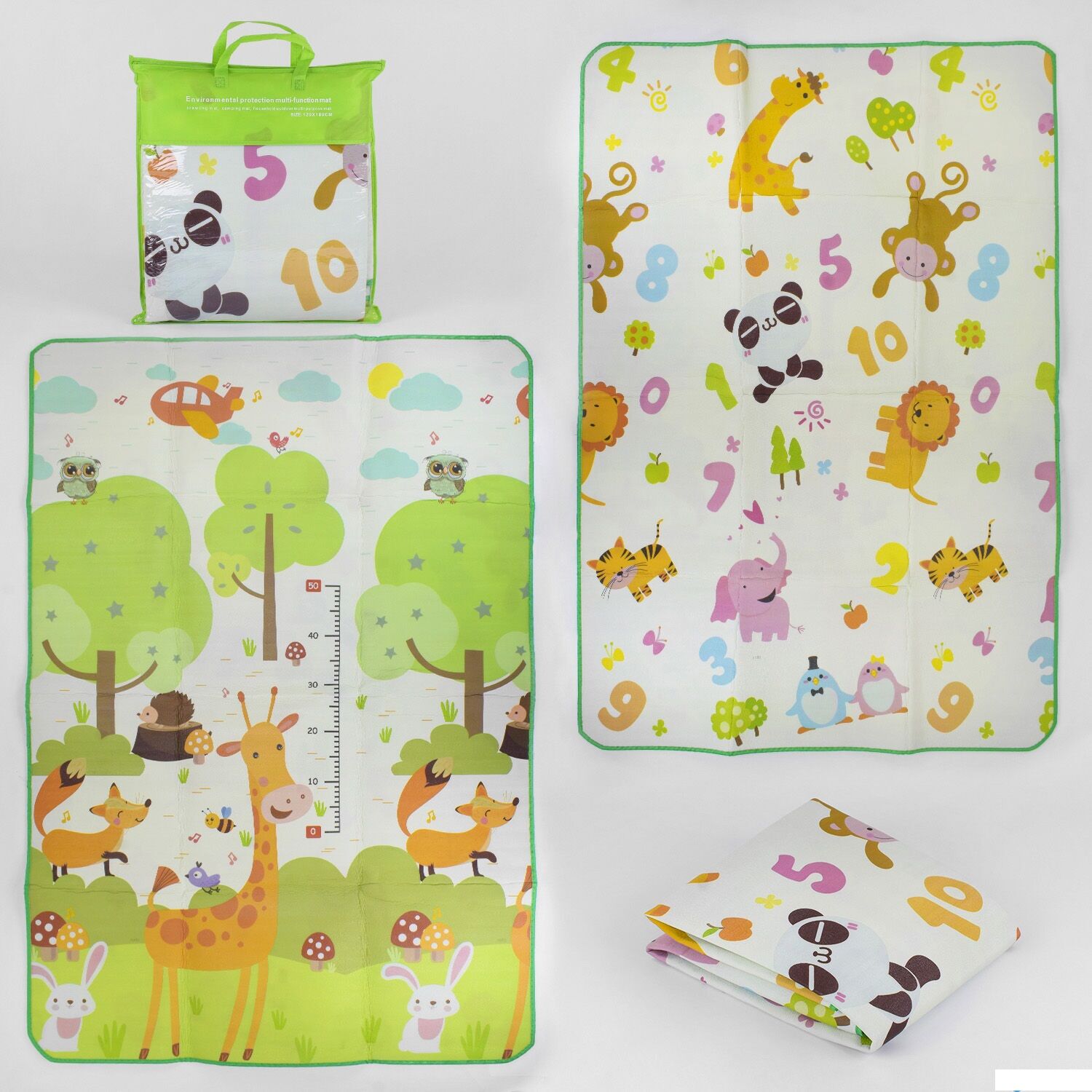 Развивающий игровой двухсторонний термоковрик Bambi для малышей от 6-ти месяцев D - 00255 EVA
Развивающий игровой двухсторонний термоковрик Bambi для малышей от 6-ти месяцев D - 00255 EVA
