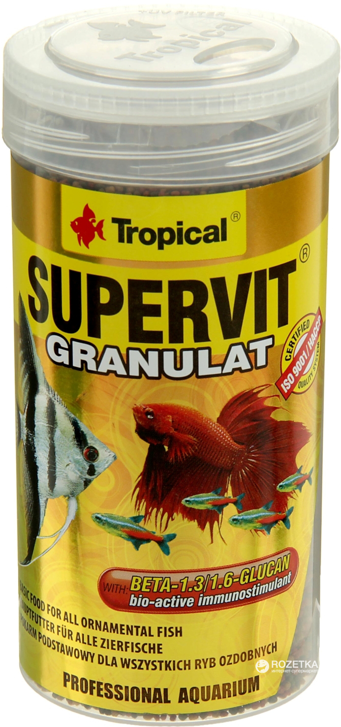 Корм Tropical SuperVit Granulat для аквариумных рыб в гранулах 250 мл (5900469604144)
Корм Tropical SuperVit Granulat для аквариумных рыб в гранулах 250 мл (5900469604144)