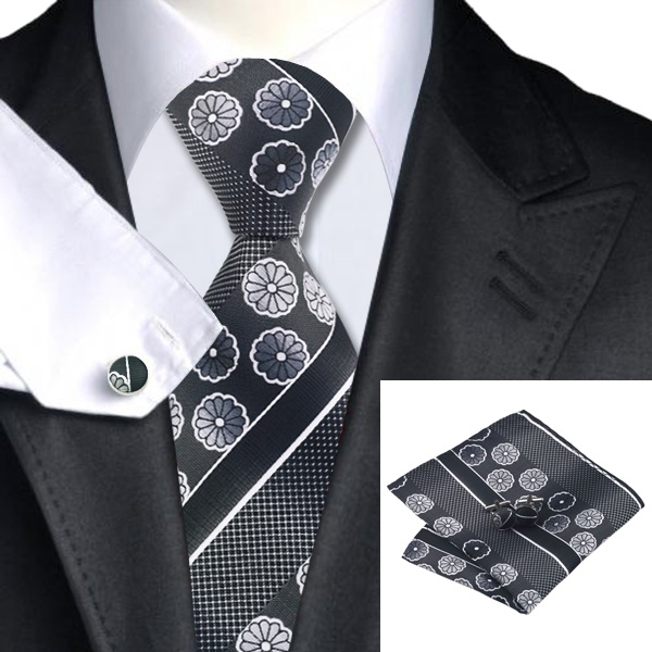 Подарочный JASON&VOGUE галстук с цветком и полоской 02774 
Подарочный JASON&VOGUE галстук с цветком и полоской 02774