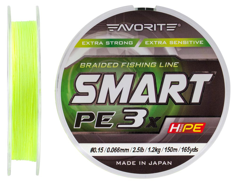 Шнур Favorite Smart PE 3x 150м (fl.yellow) #0.15/0.066mm 2.5lb/1.2kg (арт.123416931050)
Шнур Favorite Smart PE 3x 150м (fl.yellow) #0.15/0.066mm 2.5lb/1.2kg (арт.123416931050)