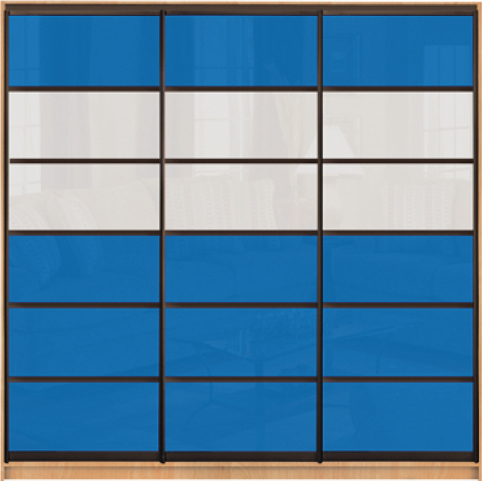 Шкаф купе Luxe Studio Стандарт-1 Цветной комбинированный фасад-1 2400x2000x450 трехдверный
Шкаф купе Luxe Studio Стандарт-1 Цветной комбинированный фасад-1 2400x2000x450 трехдверный