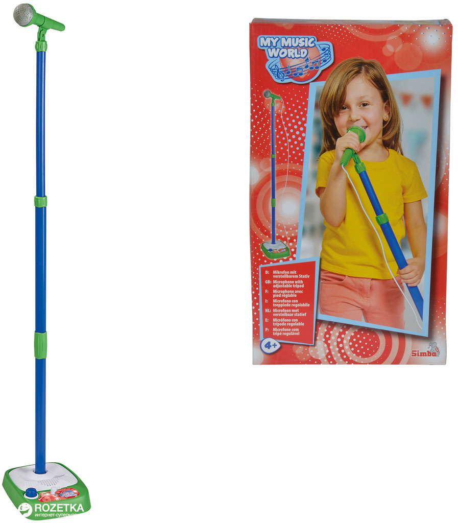 Музыкальный инструмент Simba Toys Микрофон со стойкой 80-120 см (6830402)
Музыкальный инструмент Simba Toys Микрофон со стойкой 80-120 см (6830402)