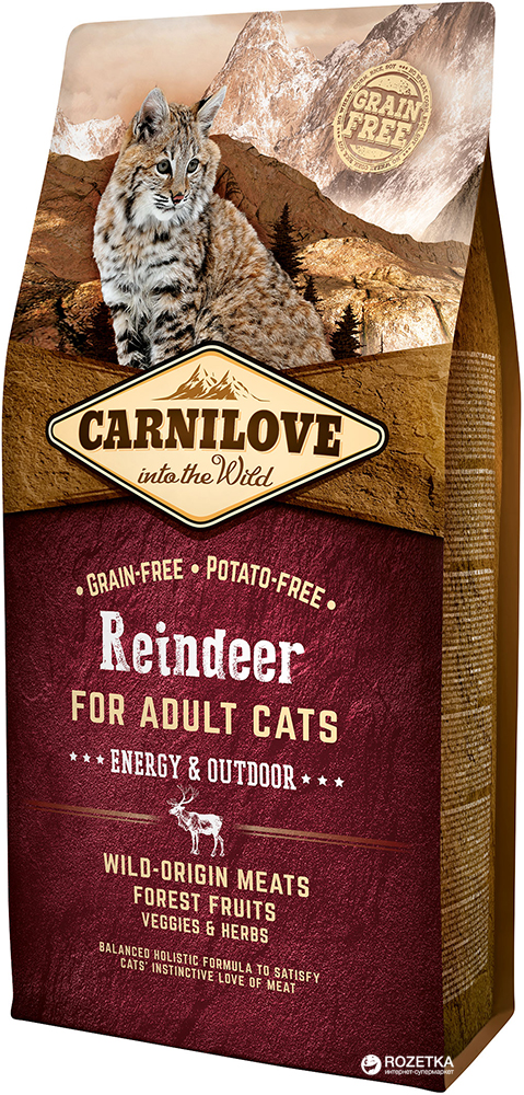 Сухой корм для взрослых активных кошек Carnilove Raindeer Energy & Outdoor 6 кг (8595602512249)
Сухой корм для взрослых активных кошек Carnilove Raindeer Energy & Outdoor 6 кг (8595602512249)