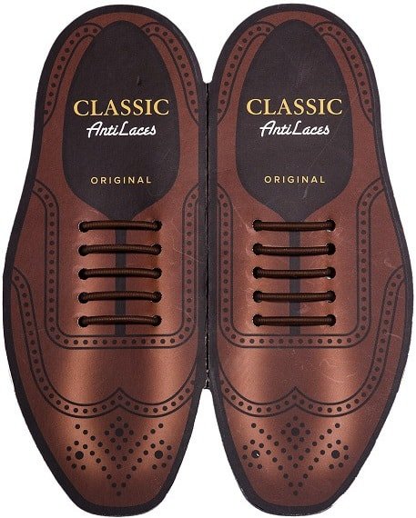 Силиконовые шнурки (антишнурки) для классических туфель AntiLaces 40 мм коричневый
Силиконовые шнурки (антишнурки) для классических туфель AntiLaces 40 мм коричневый