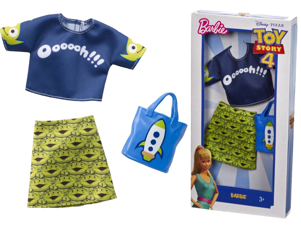 Одежда Barbie Универсальный полный наряд коллаборации История игрушек 4 Пришельцы FXK75
Одежда Barbie Универсальный полный наряд коллаборации История игрушек 4 Пришельцы FXK75