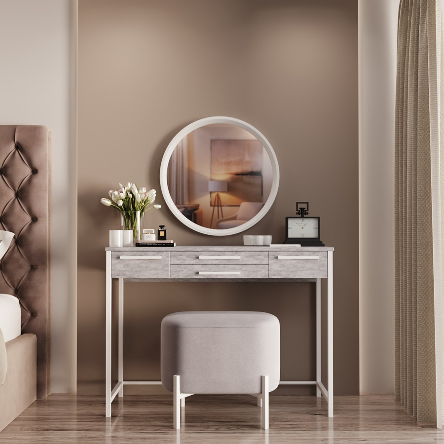 Трюмо Fenster Визави 2 Белый ДСП Урбан/Пуф ткань Лакки-09
Трюмо Fenster Визави 2 Белый ДСП Урбан/Пуф ткань Лакки-09