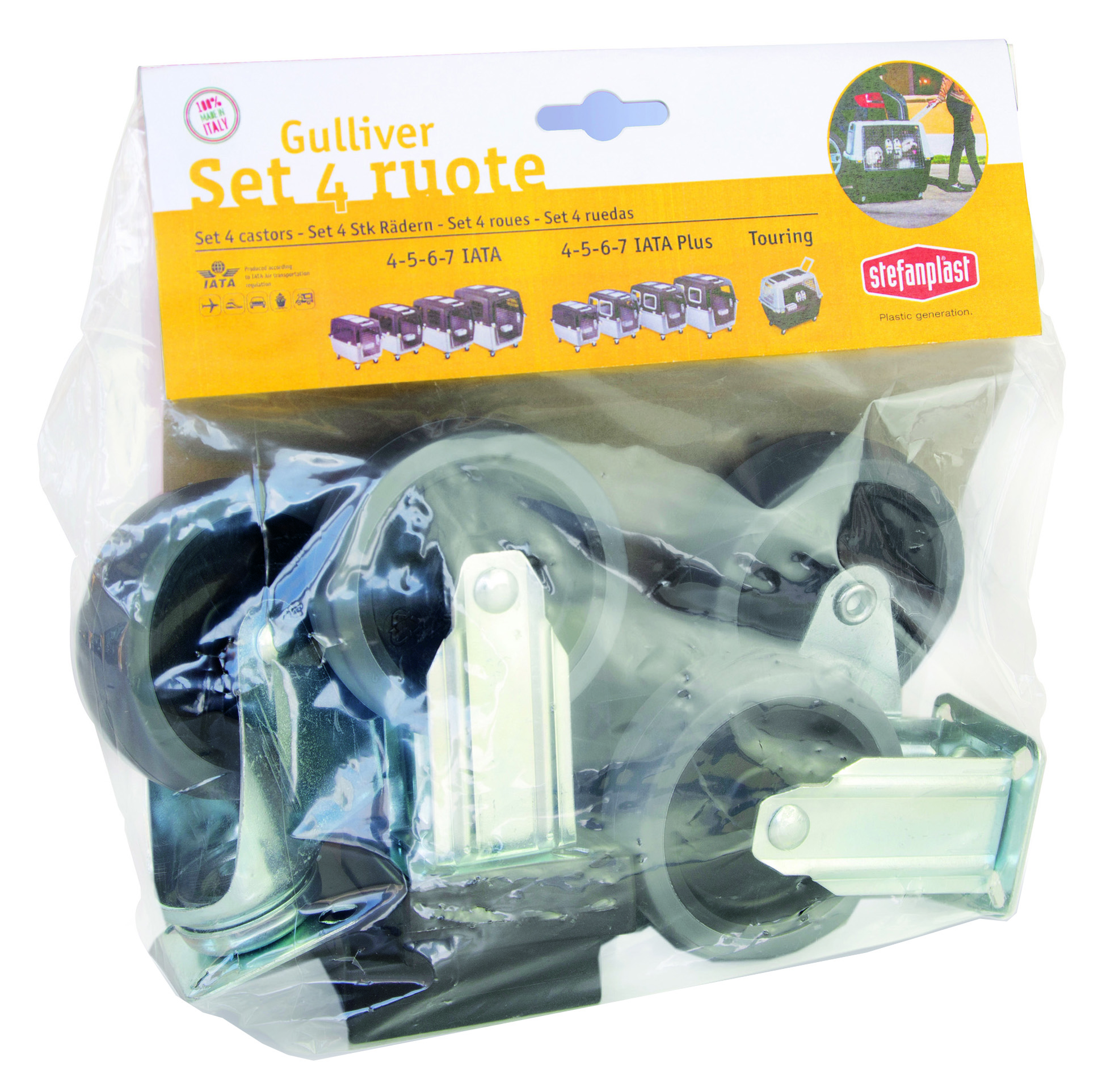 Колеса для переносок Stefanplast для Gulliver 4, 5, 6, 7 (4 шт.) (8003507963283)
Колеса для переносок Stefanplast для Gulliver 4, 5, 6, 7 (4 шт.) (8003507963283)