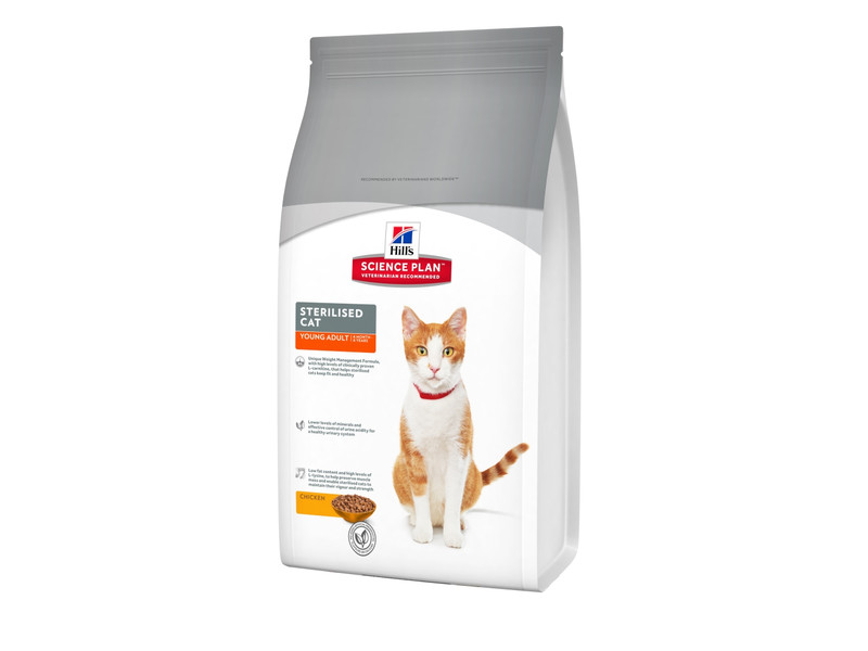 Сухой корм для котов Hill's Science Plan Feline Young Adult Sterilised Cat Chicken 10 кг
Сухой корм для котов Hill's Science Plan Feline Young Adult Sterilised Cat Chicken 10 кг