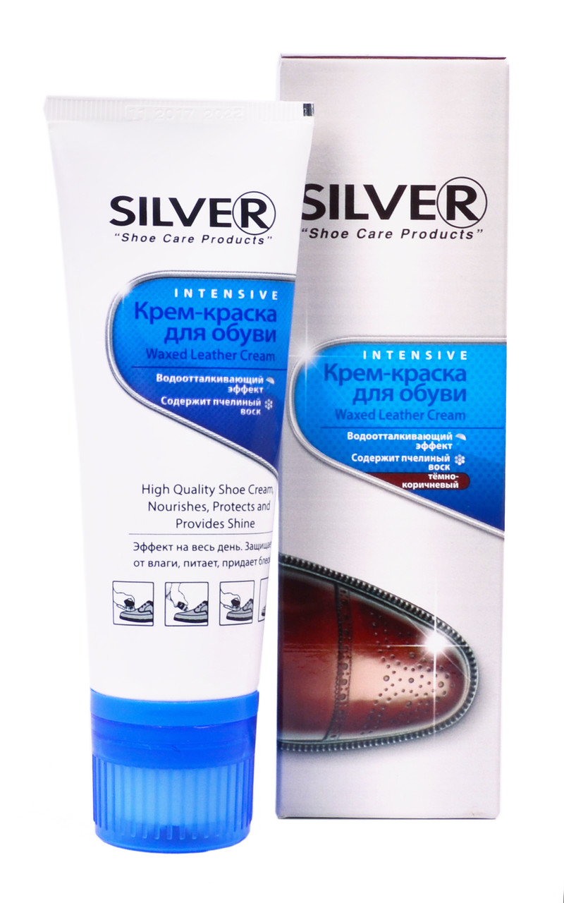 Крем краска для обуви Silver Intensive "Waxed Leather Cream" (цвет темно-коричневый) 75 ml
Крем краска для обуви Silver Intensive "Waxed Leather Cream" (цвет темно-коричневый) 75 ml