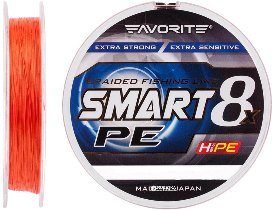 Шнур Favorite Smart PE 8x 150 м # 2.0/0.242 мм 13.8 кг Красно-оранжевый (16931085)
Шнур Favorite Smart PE 8x 150 м # 2.0/0.242 мм 13.8 кг Красно-оранжевый (16931085)