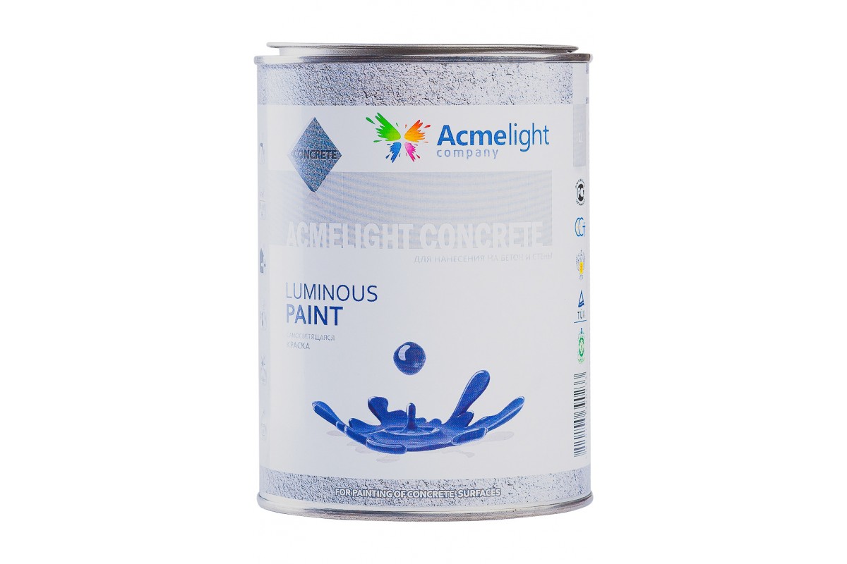 Краска светящаяся для бетонных поверхностей Acmelight Concrete розовая с розовым свечением 1 л
Краска светящаяся для бетонных поверхностей Acmelight Concrete розовая с розовым свечением 1 л
