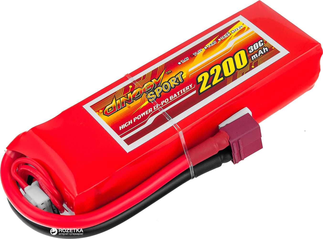Аккумулятор Dinogy Li-Pol 2200 mAh 11.1V 3S 30C 22x36x110мм T-Plug (2711469782854)
Аккумулятор Dinogy Li-Pol 2200 mAh 11.1V 3S 30C 22x36x110мм T-Plug (2711469782854)