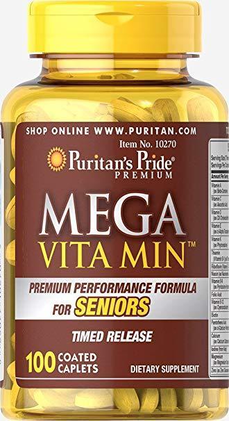 Витаминно-минеральный комплекс Puritan's Pride Mega Vita Min Multivitamin for Senior Timed Release 100 капсул (333725)
Витаминно-минеральный комплекс Puritan's Pride Mega Vita Min Multivitamin for Senior Timed Release 100 капсул (333725)