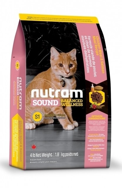 Сухой корм Nutram S1 Sound Balanced Wellness Kitten для котят со вкусом курицы и лосося 1.13 кг
Сухой корм Nutram S1 Sound Balanced Wellness Kitten для котят со вкусом курицы и лосося 1.13 кг