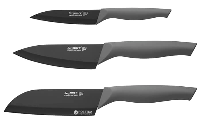 Набор ножей BergHOFF Essentials Eclipse с покрытием из 3 предметов в чехле
Набор ножей BergHOFF Essentials Eclipse с покрытием из 3 предметов в чехле