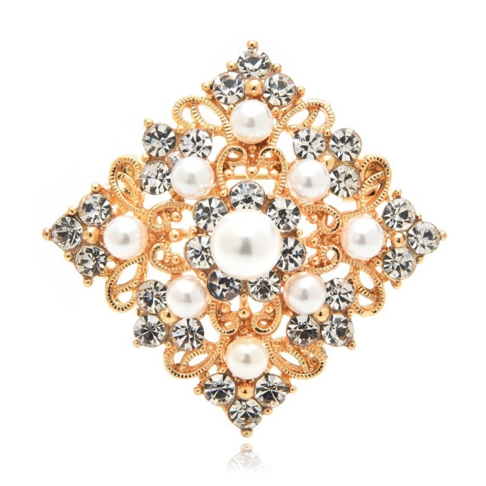 Брошь женская BROCHE бижутерия с белым искусственным жемчугом Перла золотистая BRBF111254
Брошь женская BROCHE бижутерия с белым искусственным жемчугом Перла золотистая BRBF111254