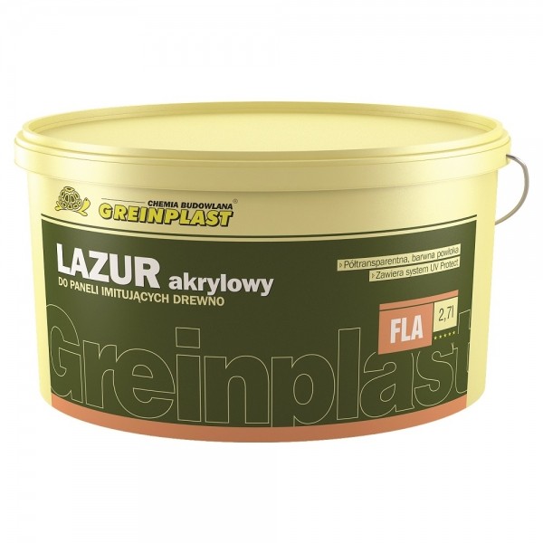 Краска акриловая лазурь для панелей, имитирующих древесину Greinplast FLA африканская груша 2,7 л.
Краска акриловая лазурь для панелей, имитирующих древесину Greinplast FLA африканская груша 2,7 л.