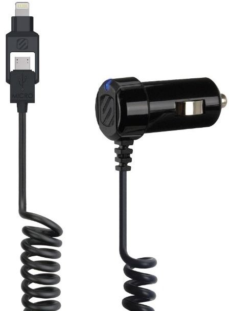 Зарядное устройство Scosche Car Charger Strikedrive 12W 2A with Integrated Lightning and microUSB Cable Black
Зарядное устройство Scosche Car Charger Strikedrive 12W 2A with Integrated Lightning and microUSB Cable Black