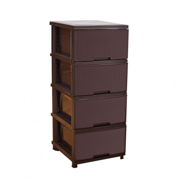 Комод пластиковый на 4 ящика Алеана Ротанг темно - коричневый 39,5 x 46,5 x 95,5 см (0512)
Комод пластиковый на 4 ящика Алеана Ротанг темно - коричневый 39,5 x 46,5 x 95,5 см (0512)