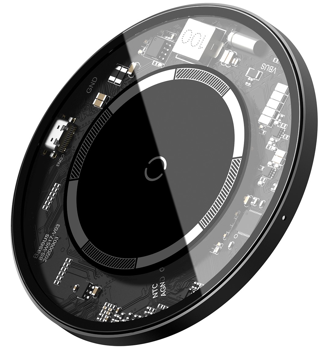 Беспроводное зарядное устройство Baseus Simple Magnetic с технологией Qi 15W 2A Прозрачный
Беспроводное зарядное устройство Baseus Simple Magnetic с технологией Qi 15W 2A Прозрачный