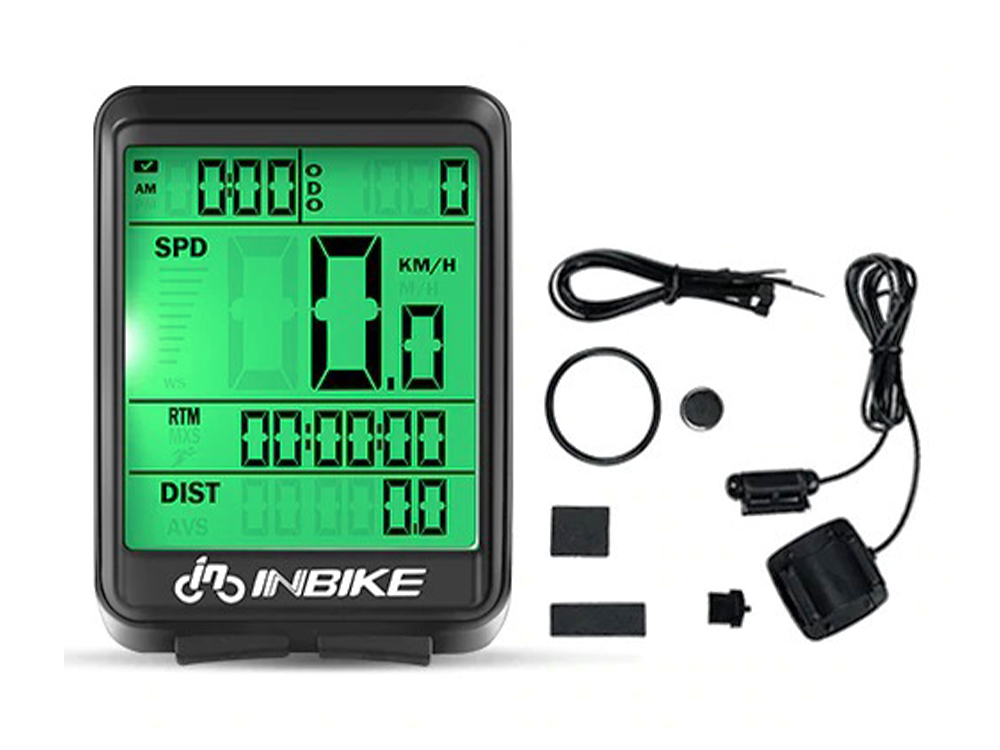 Велосипедный компьютер Inbike Водонепроницаемый c ЖК экраном Беспроводной Зеленая подсветка (1006-853-00)
Велосипедный компьютер Inbike Водонепроницаемый c ЖК экраном Беспроводной Зеленая подсветка (1006-853-00)