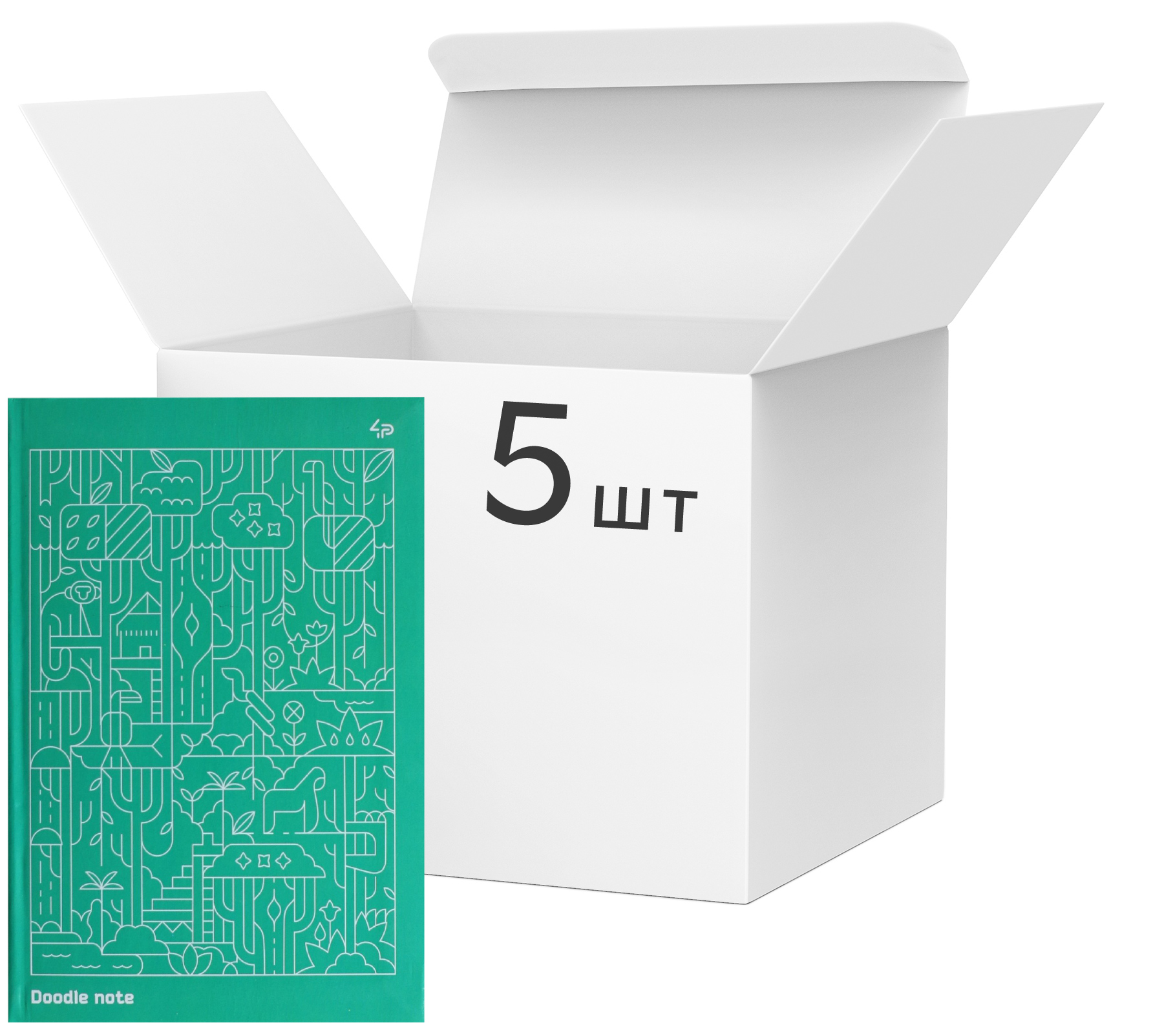 Упаковка блокнотов 4Profi Profiplan Two in one Doodle note A5 в точку 64 листа Green 5 шт (901999)
Упаковка блокнотов 4Profi Profiplan Two in one Doodle note A5 в точку 64 листа Green 5 шт (901999)