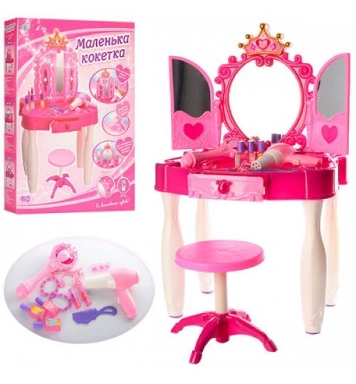Трюмо Limo Toy 661-20, Р / В (Чарив.Палоч), Стульчик, Фен, Муз, Свет, Аксесс, MP3 Вход, 70-55,5-8,5 см
Трюмо Limo Toy 661-20, Р / В (Чарив.Палоч), Стульчик, Фен, Муз, Свет, Аксесс, MP3 Вход, 70-55,5-8,5 см