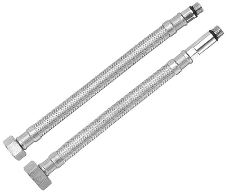 Комплект шлангов для смесителя RUBINETA M10x1/2" 90 см (длинная/короткая игла) 617090
Комплект шлангов для смесителя RUBINETA M10x1/2" 90 см (длинная/короткая игла) 617090