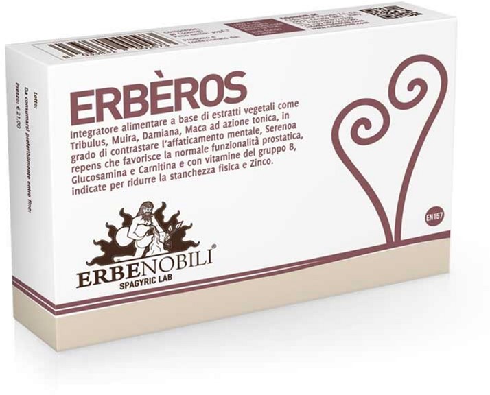 Натуральная добавка Erbenobili Erberos для повышения потенции 30 таблеток (8033831001573)
Натуральная добавка Erbenobili Erberos для повышения потенции 30 таблеток (8033831001573)